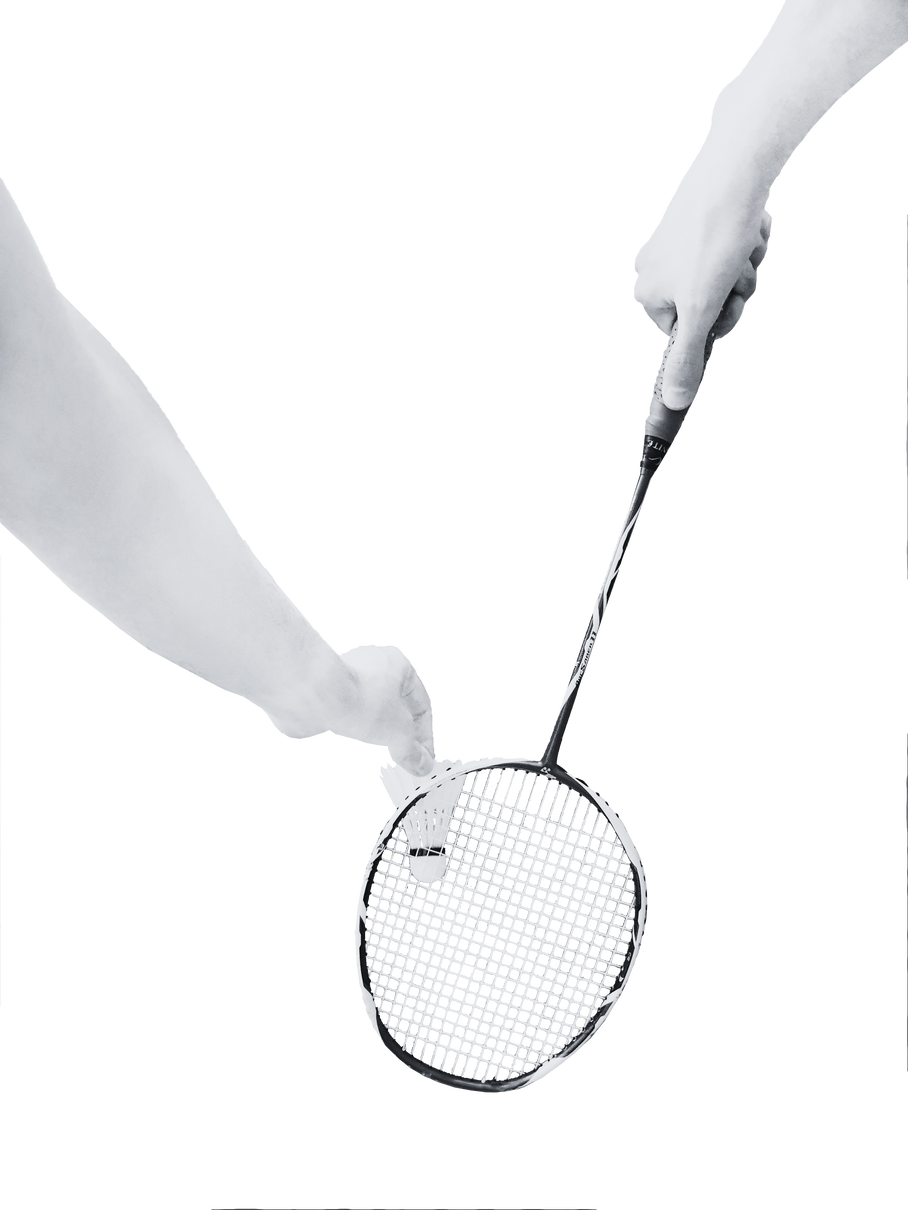 Badminton Backhand low service